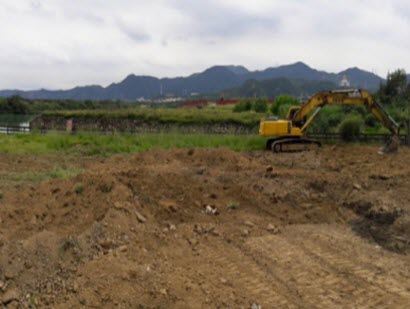 金包里溪跨橋建置施工前